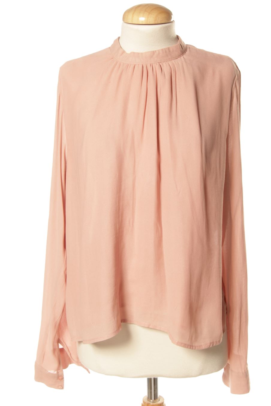 Blouse à manches longues Stradivarius de la taille L, de couleur rose