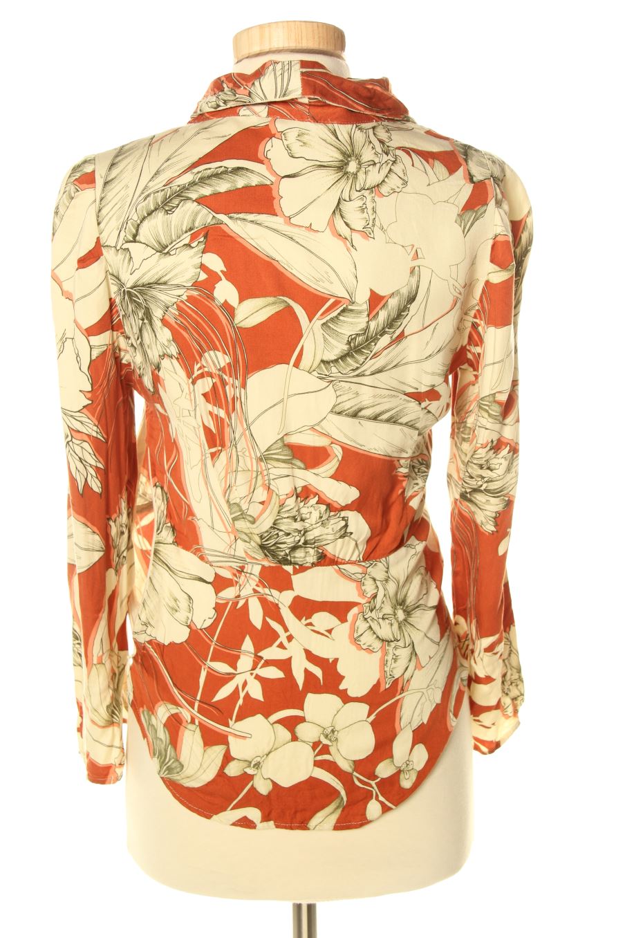 Langärmelige Bluse von Sisley Größe XS, Farbe Geblümt, für