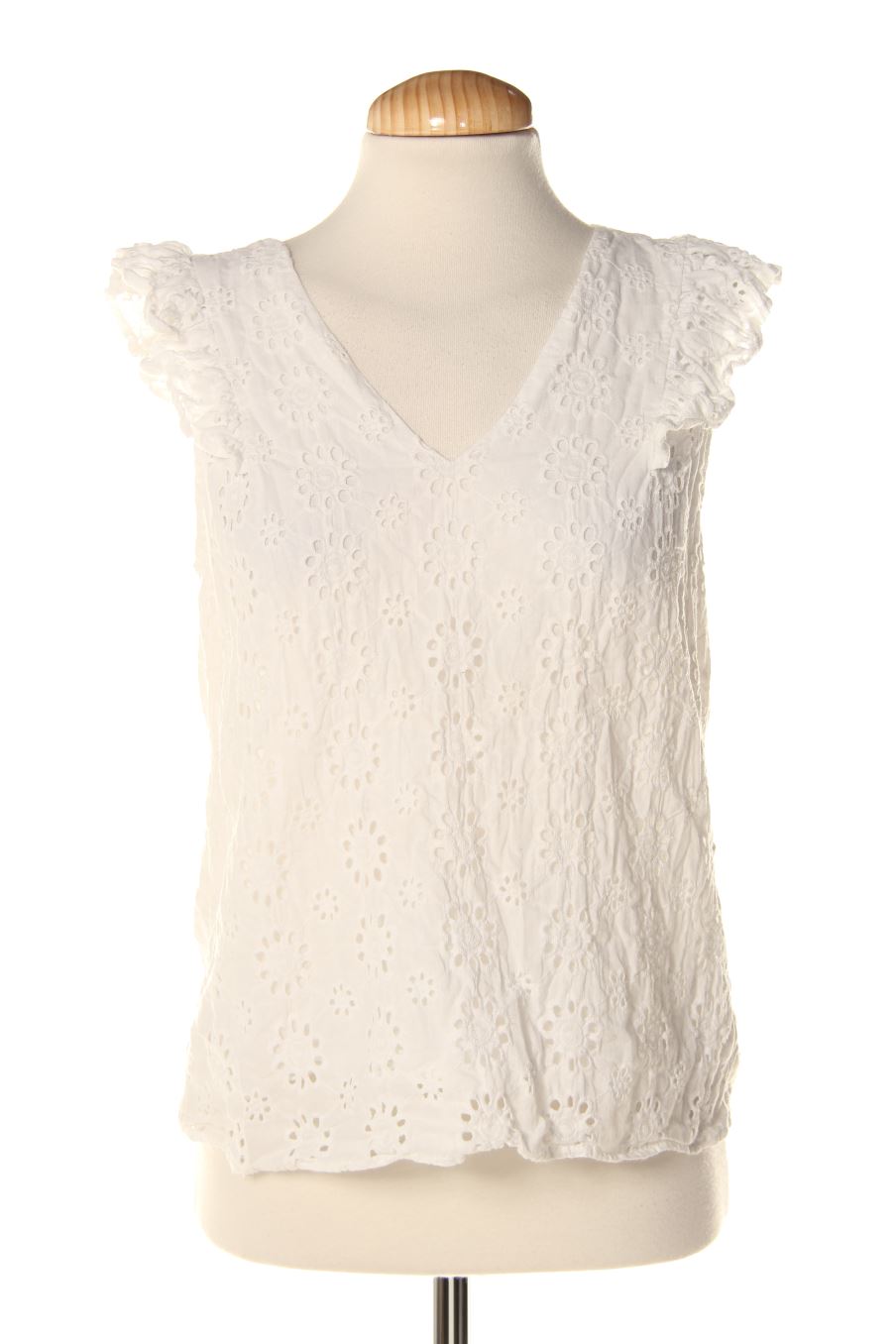 Top EMMA ELLA PARIS de la taille L, de couleur blanc