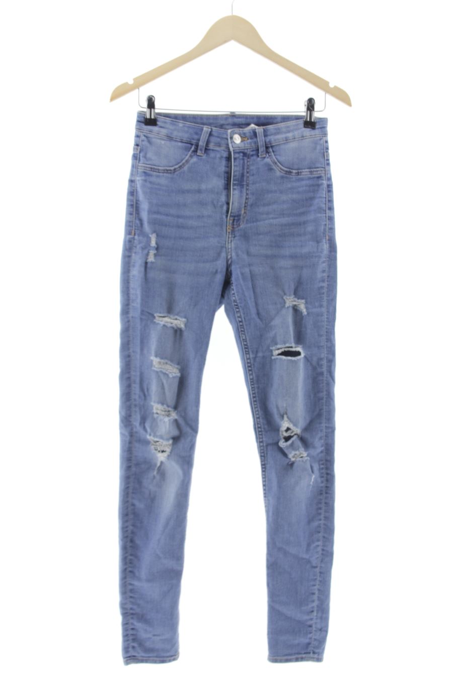 Vaquero de H&M de la talla 38, de color azul de ropa vaquera