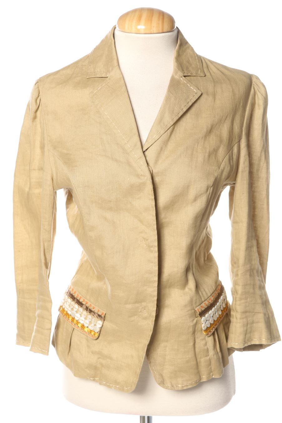 Blazer de Tintoretto de la talla 36, de color beige