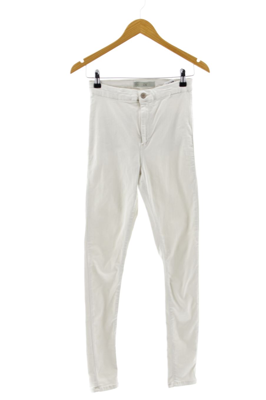 Jeans Topshop de la taille 40, de couleur blanc de denim