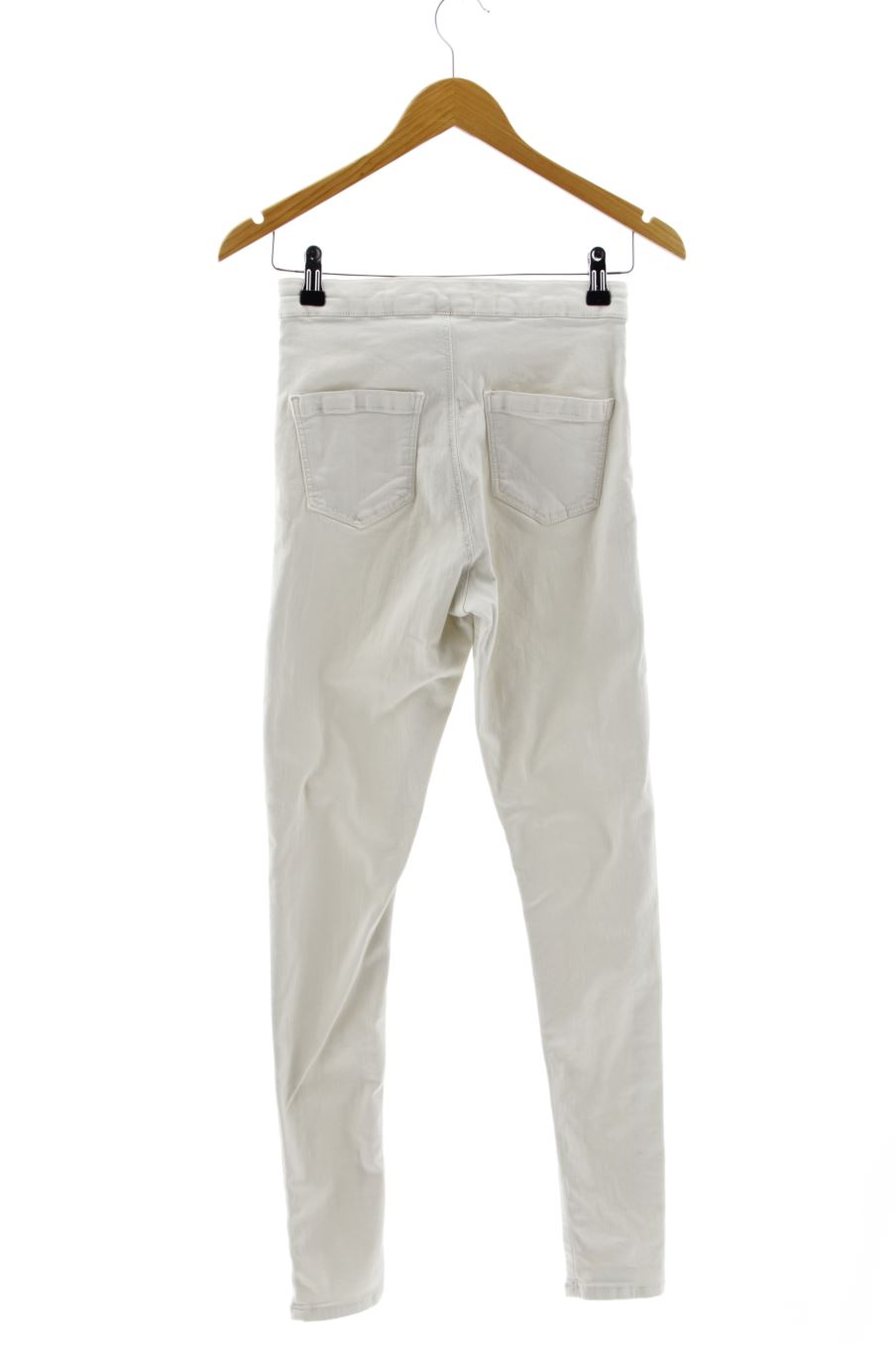 Jeans Topshop de la taille 40, de couleur blanc de denim