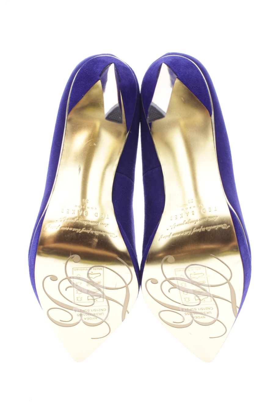 Zapatos de tacon de Ted Baker de la talla 36, de color azul de