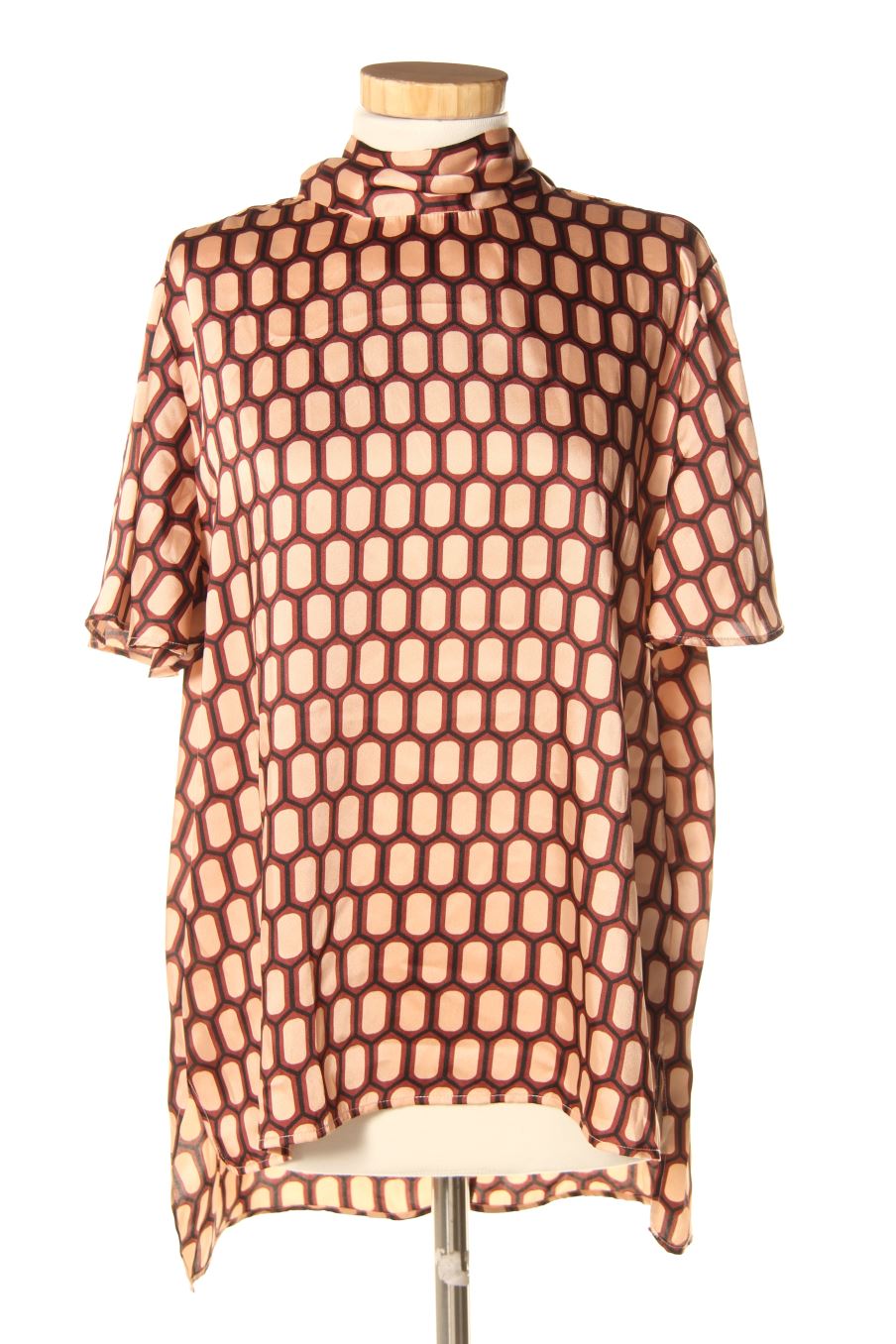 Blusa de manga corta de Zara de la talla L, de color estampado