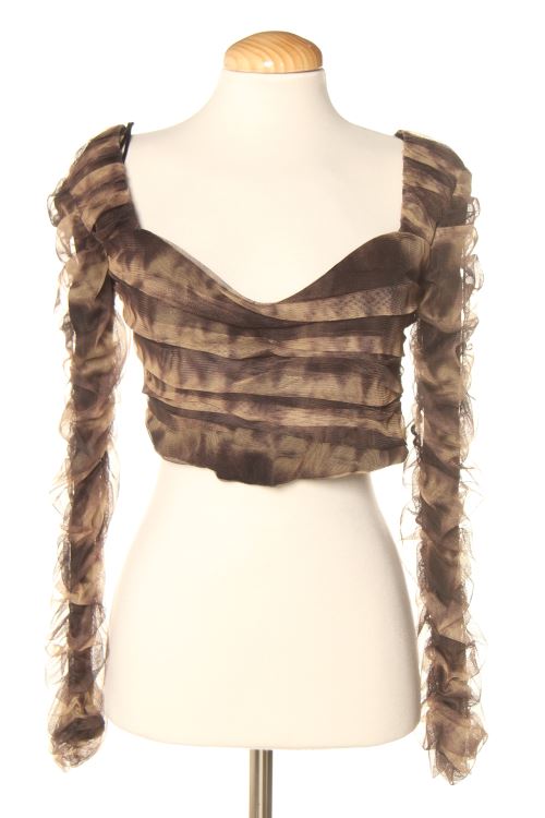 Blusa a maniche lunghe