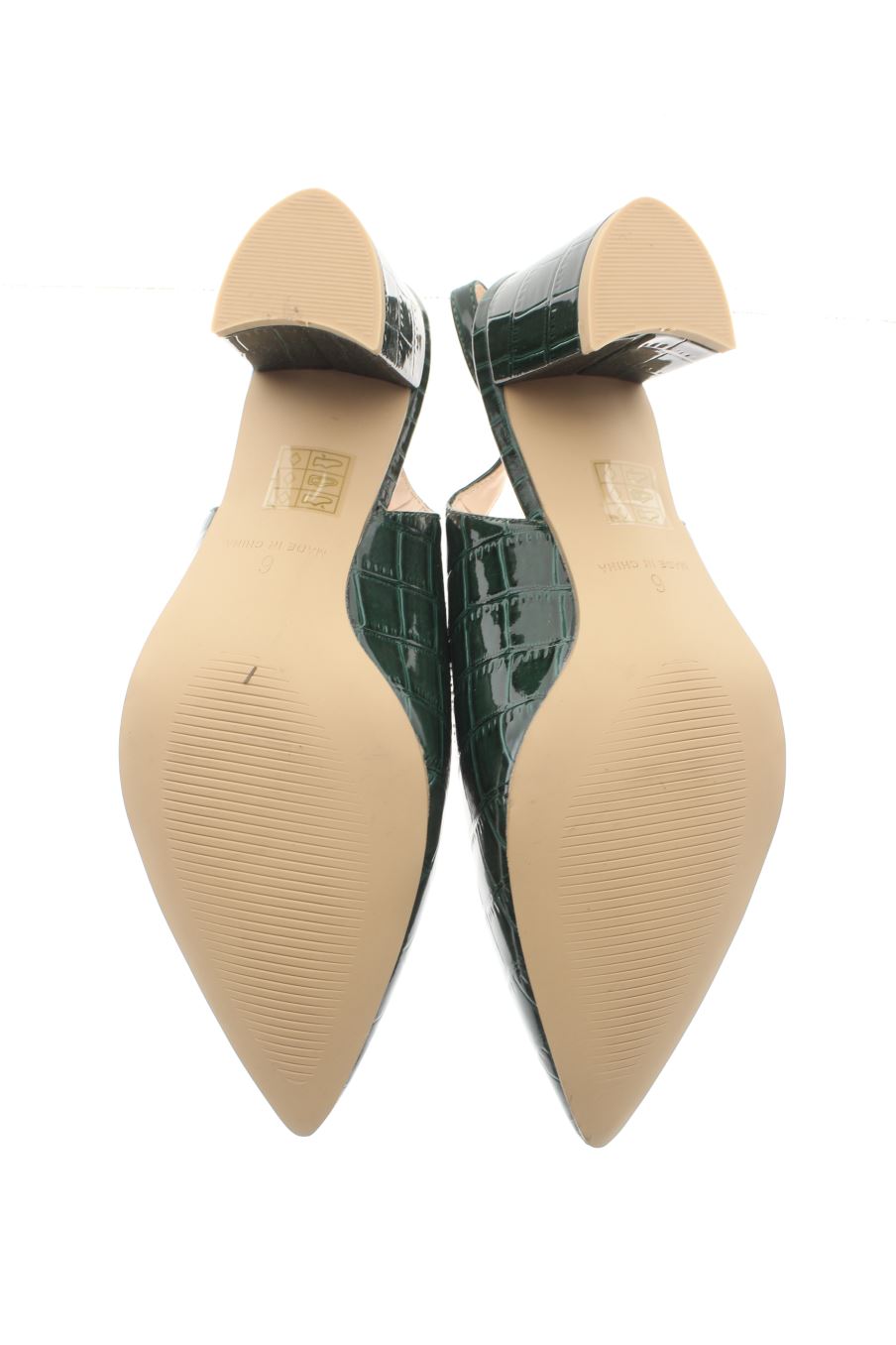 Sandalias tacon de Raid de la talla 36, de color verde de