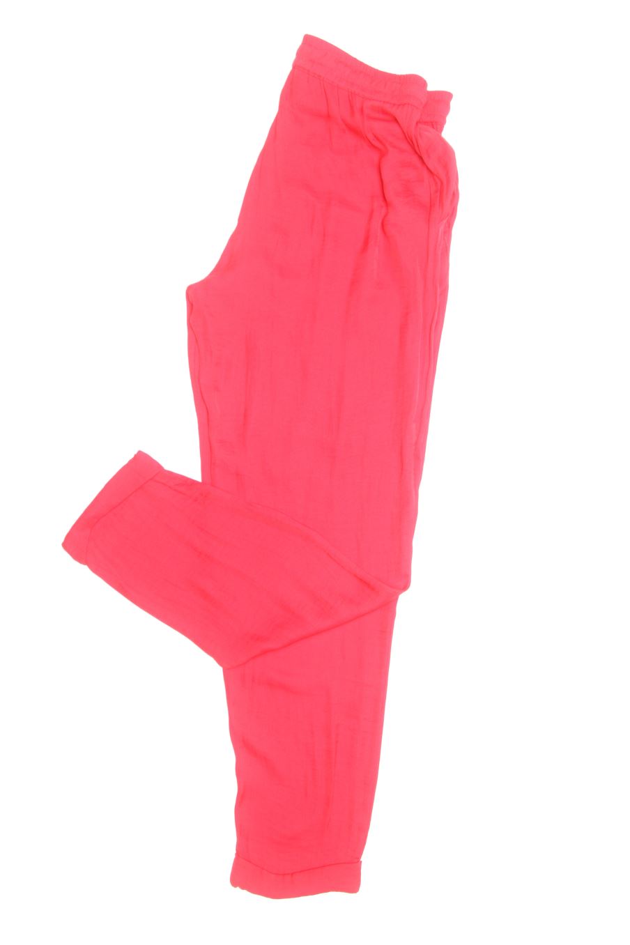 Pantalon Casual Trafaluc de la taille M, de couleur rouge