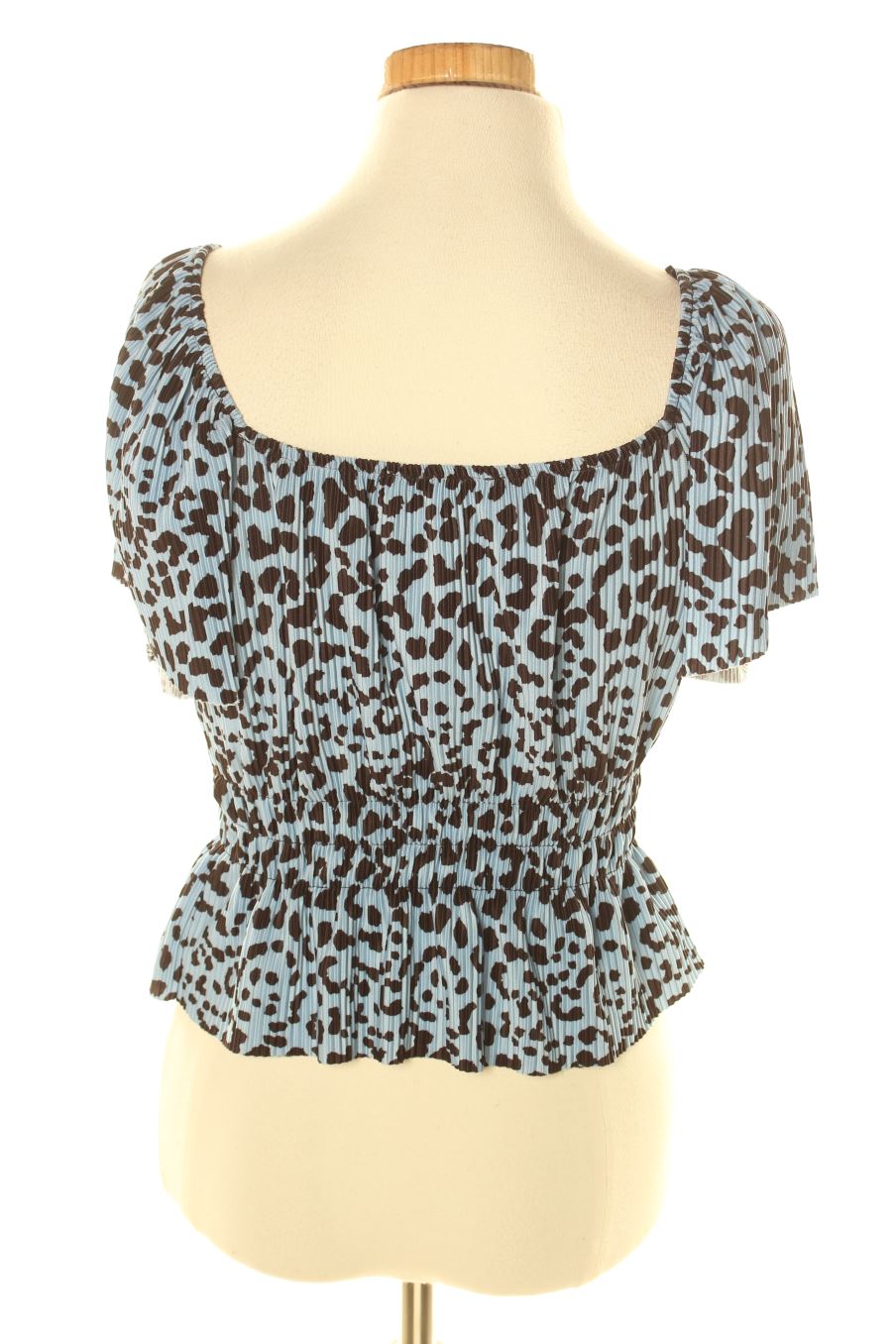 Blouse à manches courtes Bershka de la taille S, de couleur animal print