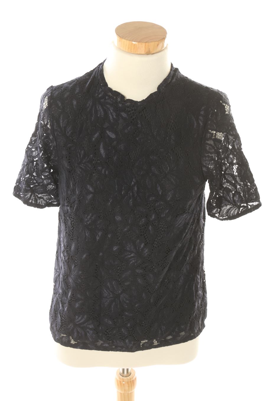 Blouse à manches courtes H&M de la taille S, de couleur bleu marine