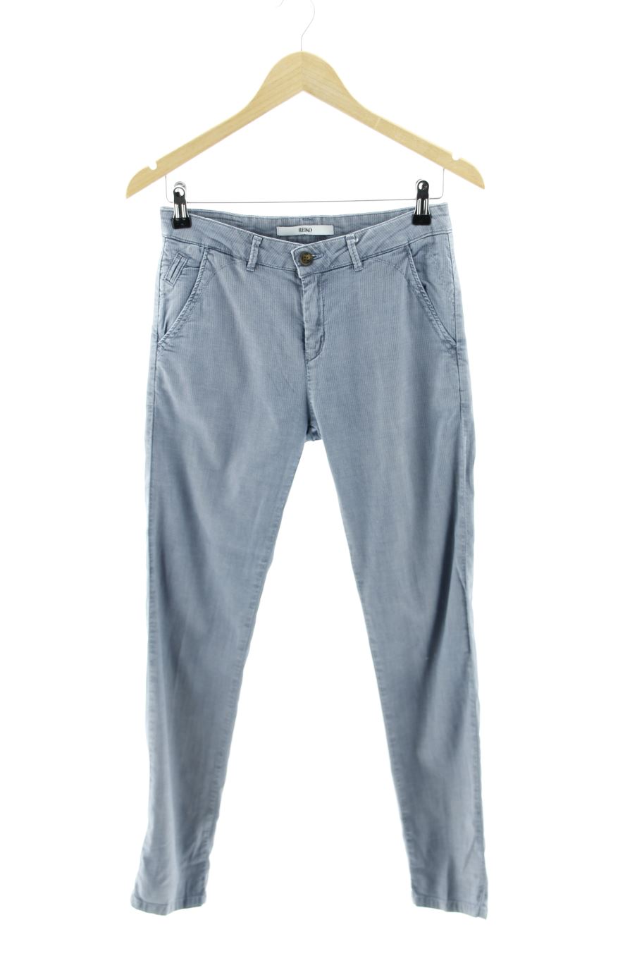 Pantalon Reiko de la taille 34, de couleur bleu