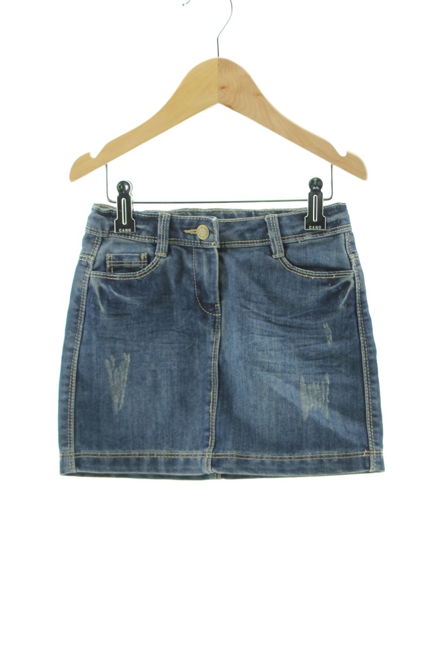 Jupe Tape à l'oeil de la taille 5 ans de denim de seconde main
