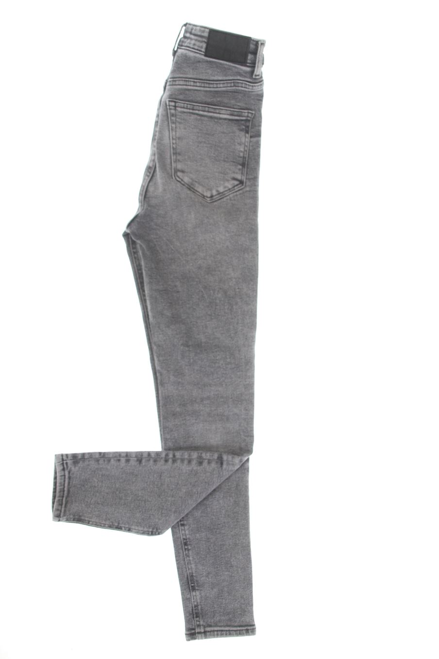 Jean Skinny Zara Femme - Taille 32, Longueur Jambe 34, Gris Délavé, Denim Coton, Coupe Midi - Occasion Très Bon état