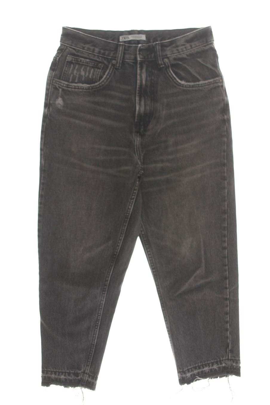 Vaquero de Zara de la talla 36, de color gris de ropa vaquera