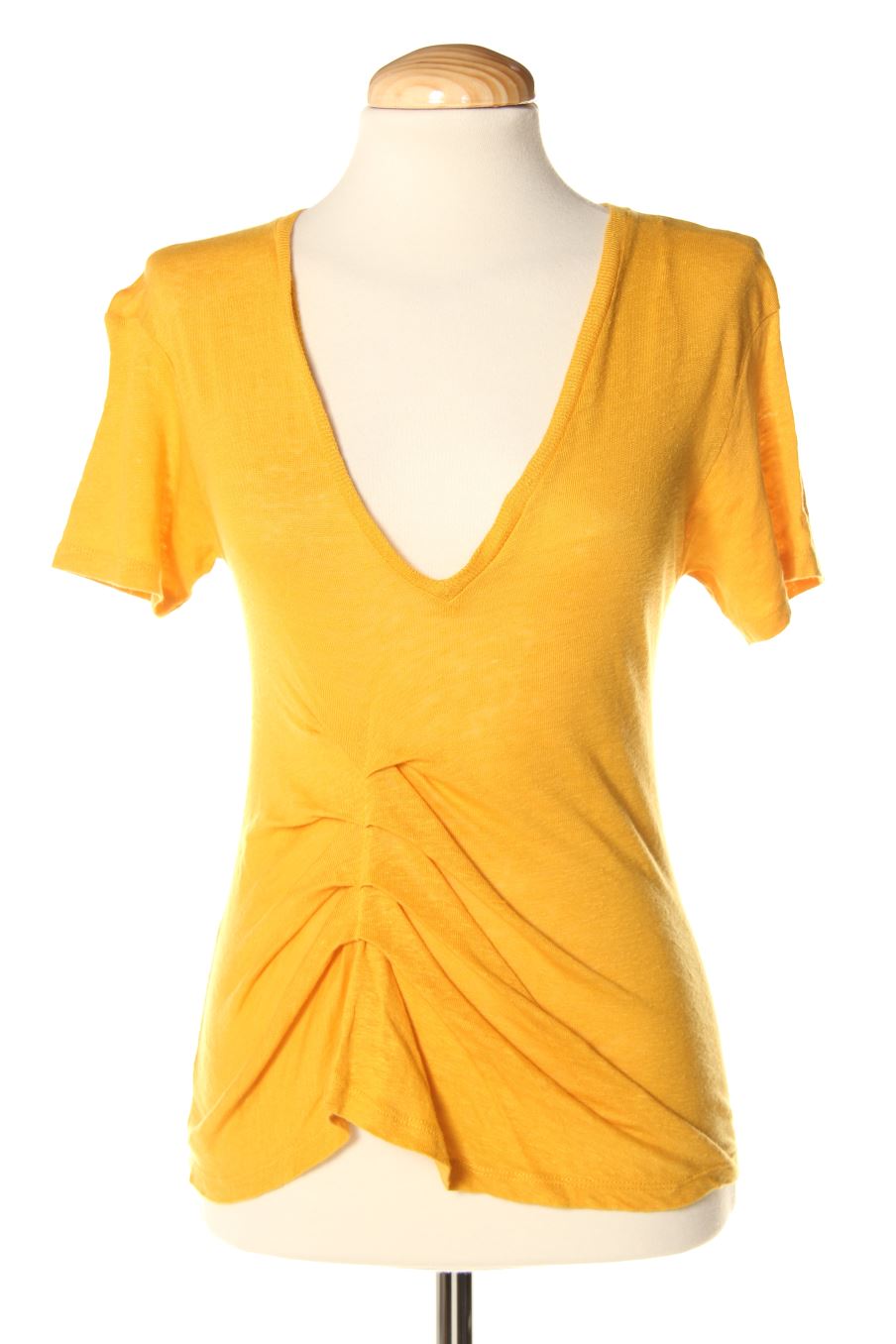 Camiseta de Scalpers de la talla S, de color mostaza
