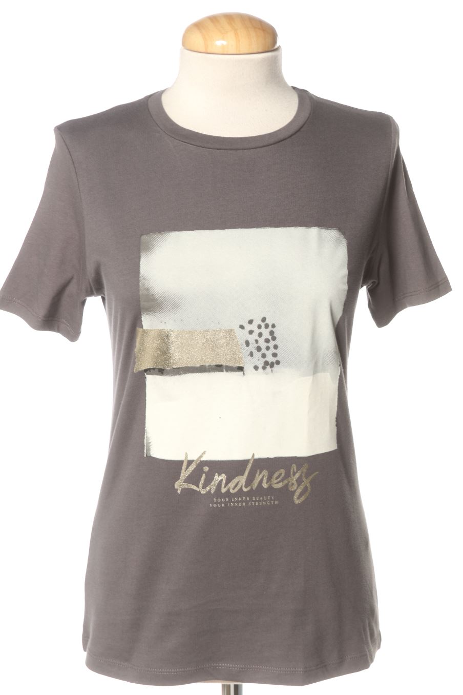 Camiseta de Stradivarius de la talla XS, de color gris