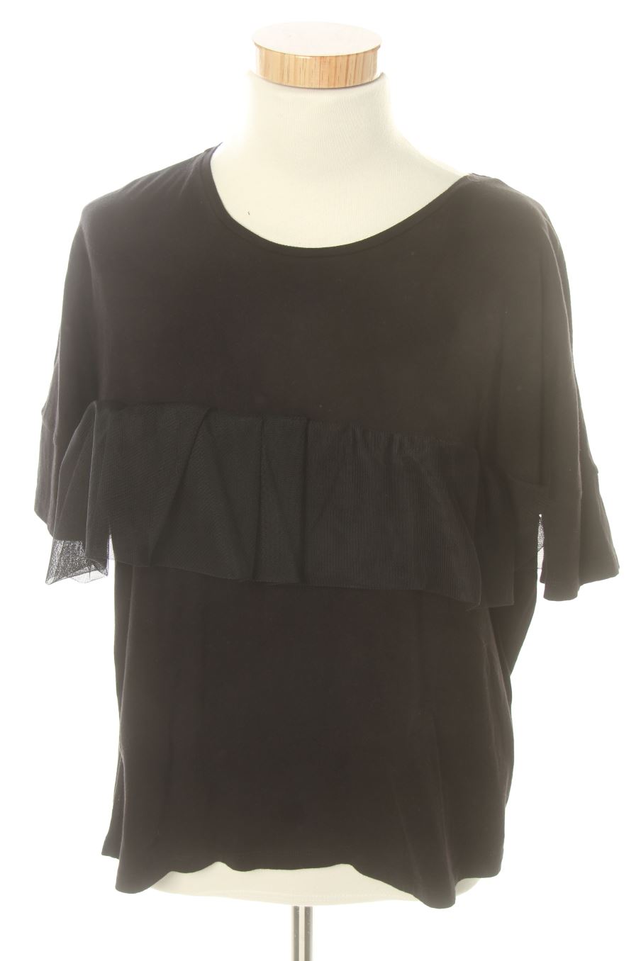 Camiseta de Zara de la talla S, de color negro