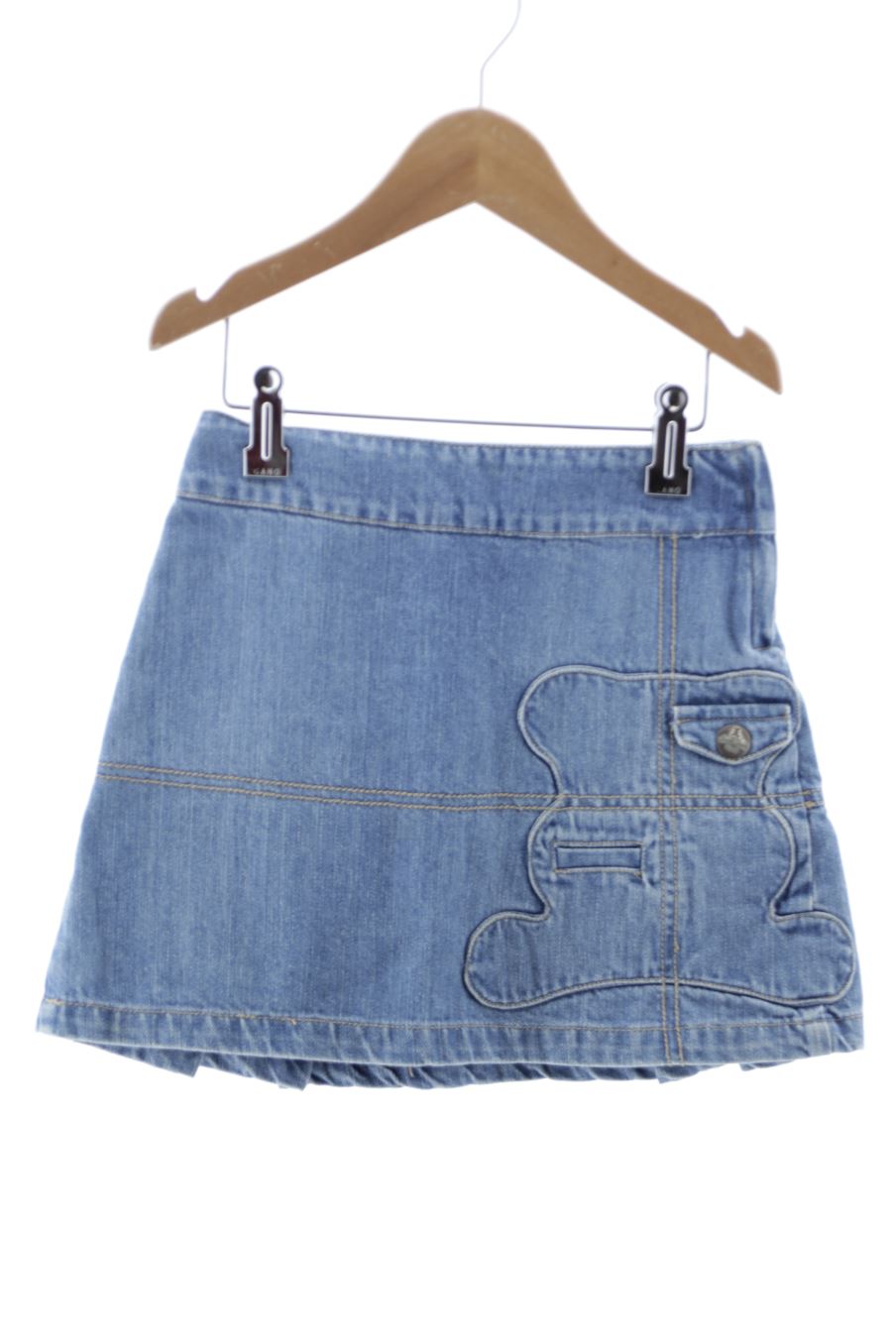 Jupe Metro Teddy de la taille 4 ans de denim de seconde main