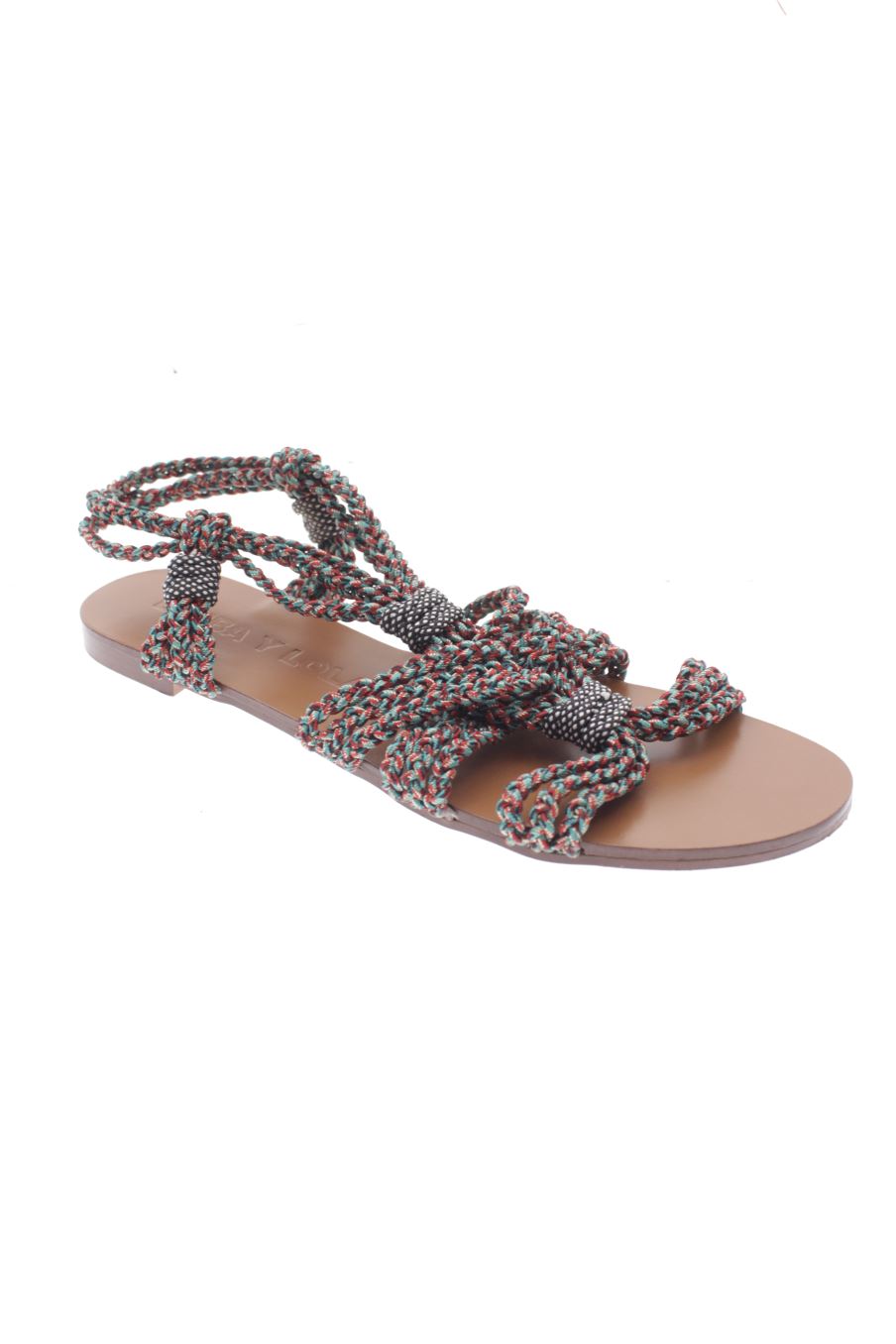Sandalias planas de BIMBA Y LOLA de la talla 40, de color verde de