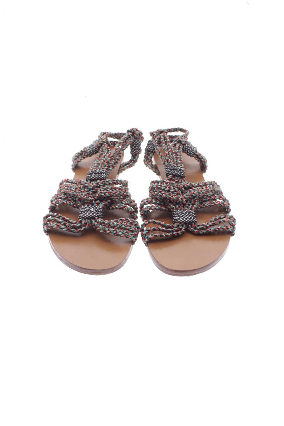 Sandalias planas de BIMBA Y LOLA de la talla 40, de color verde de