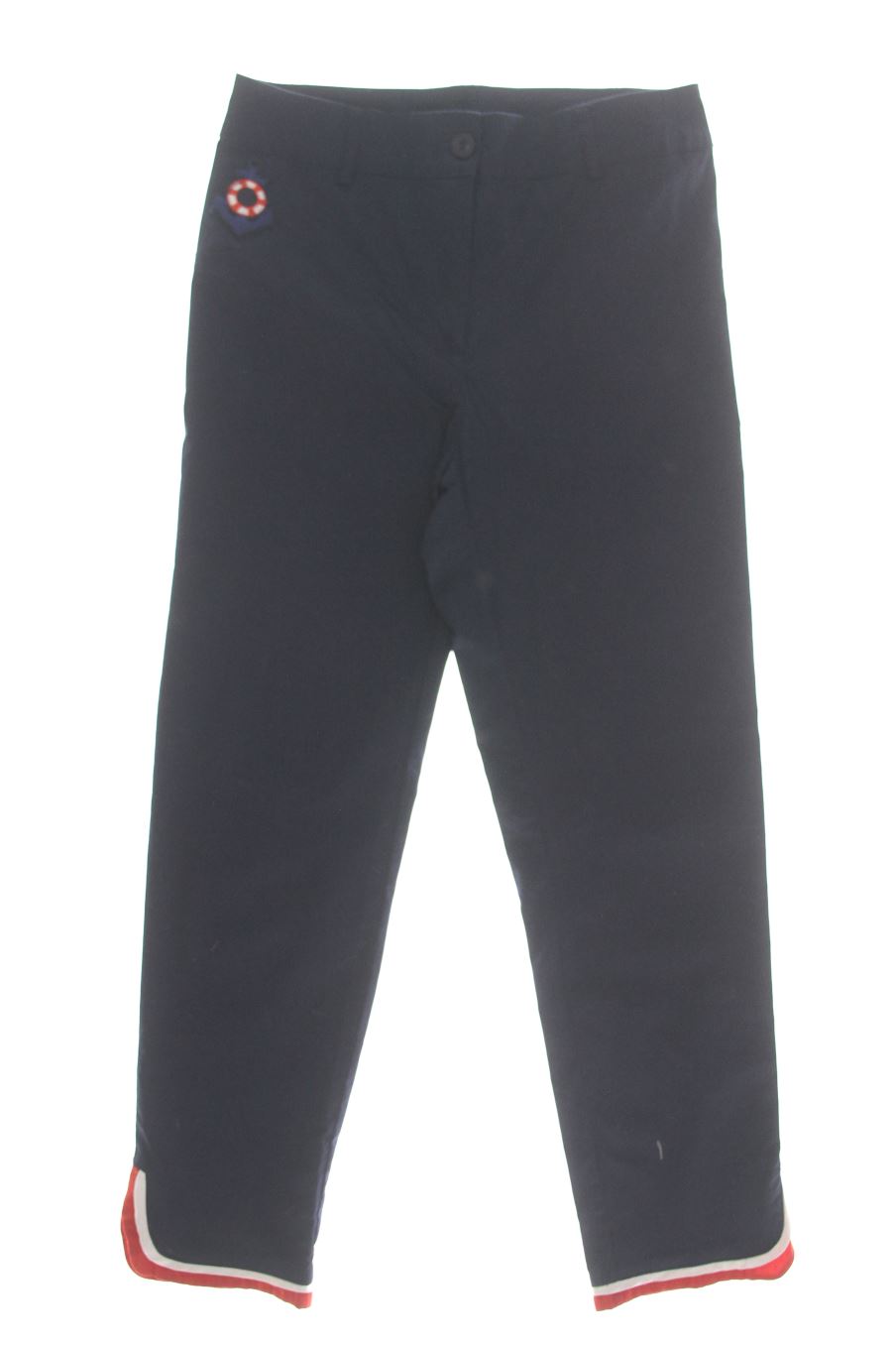 Pantalon Poupée Chic de la taille 38, de couleur bleu marine