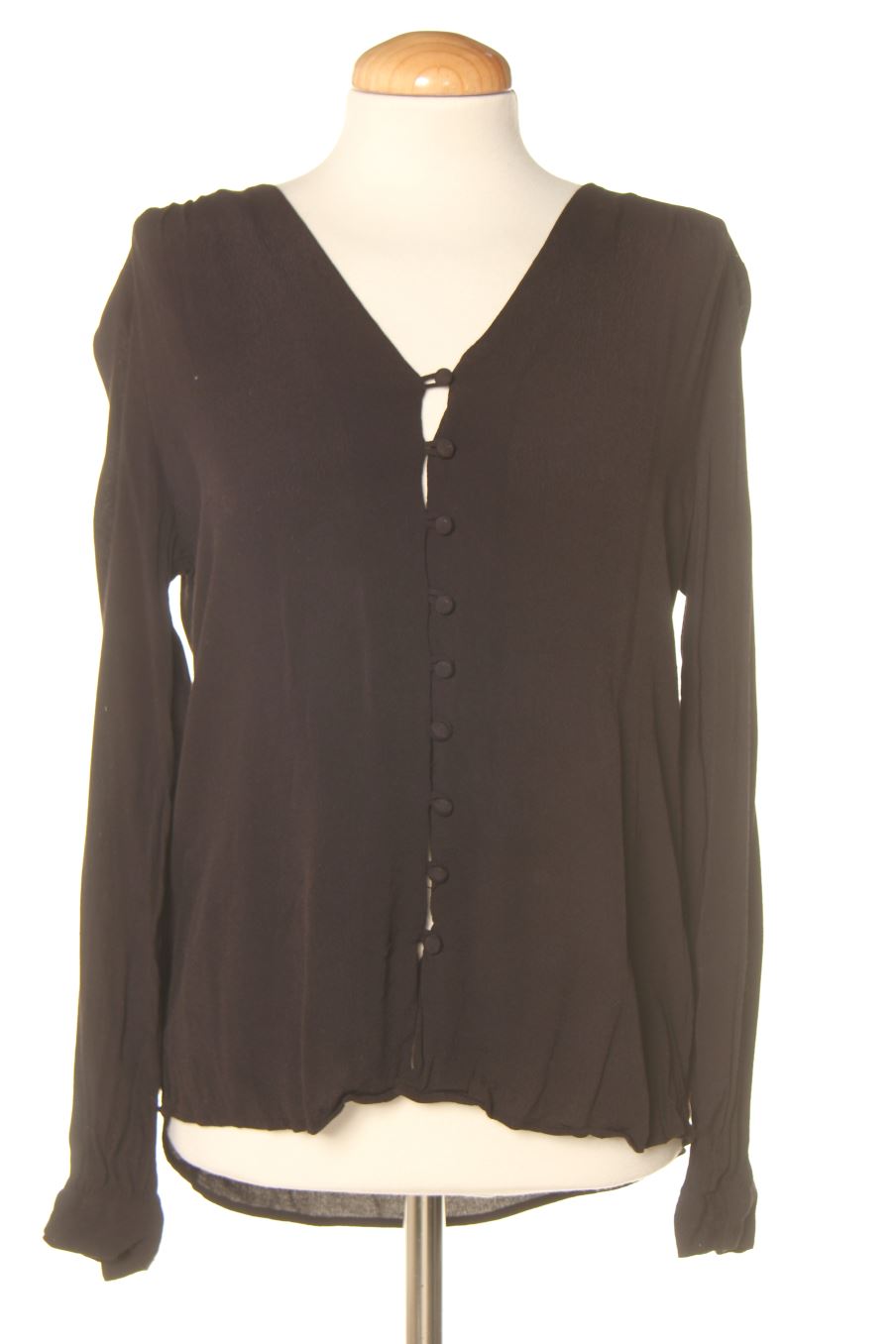 Blusa a maniche lunghe de H&M de la talla 38, de color nero