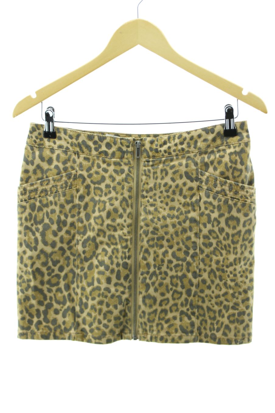 Falda de H&M de la talla 38, de color animal print
