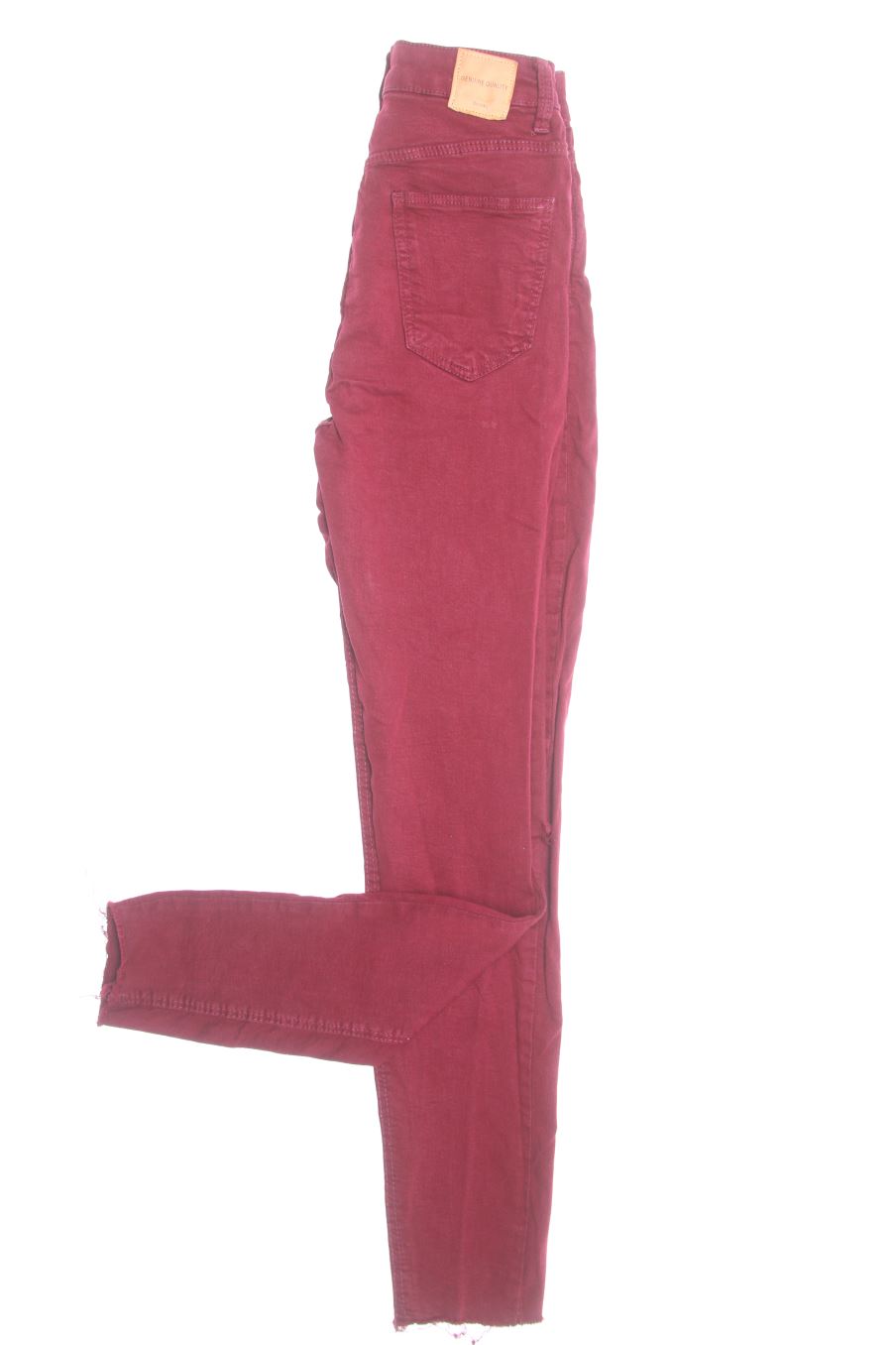 Jeans Bershka de la taille 36, de couleur bordeaux de denim