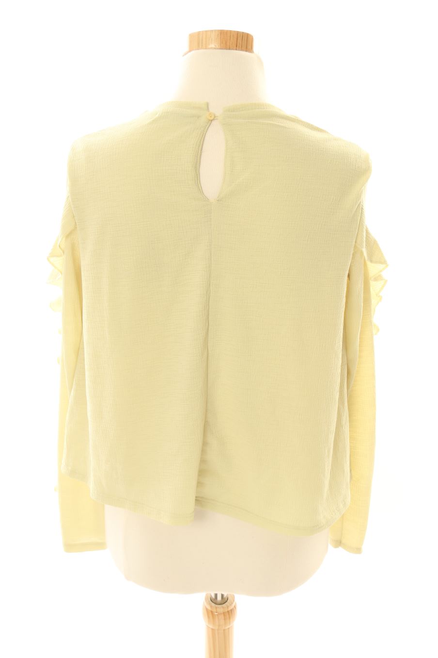 Blouse à manches longues Bershka de la taille S, de couleur vert
