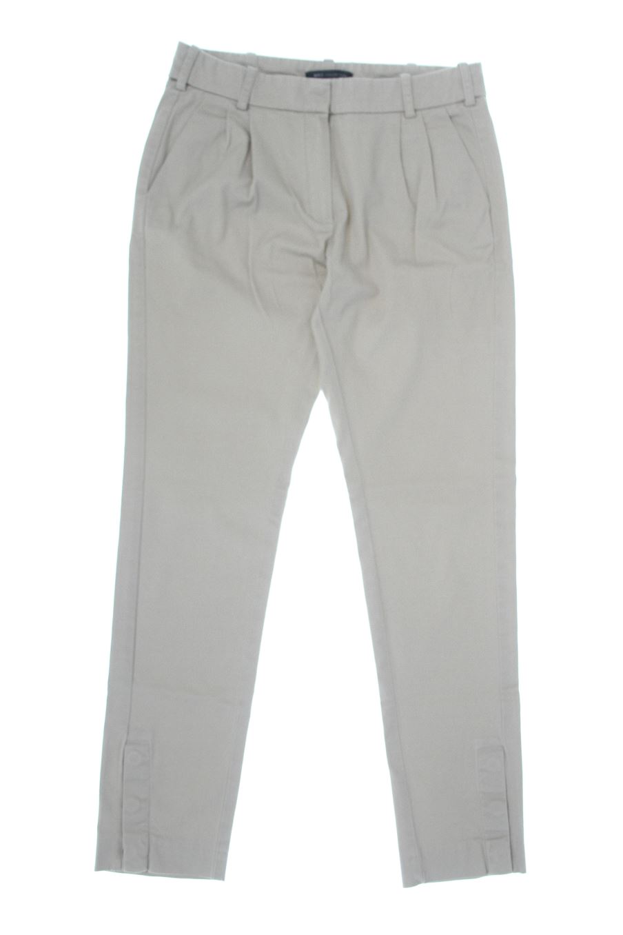 Pantalones de Mango de la talla 34, de color beige