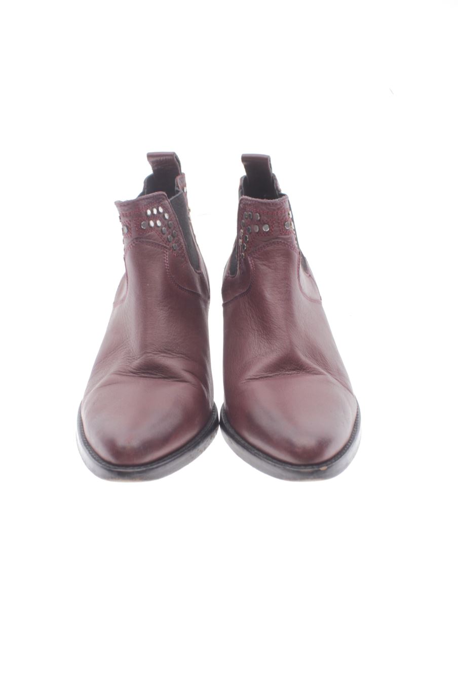 Botines de Zadig & Voltaire de la talla 38, de color burdeos de