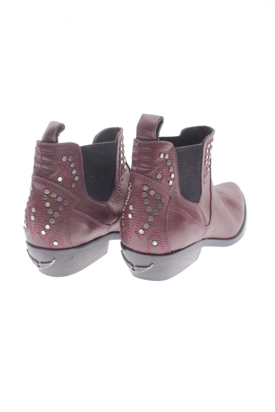 Botines de Zadig & Voltaire de la talla 38, de color burdeos de