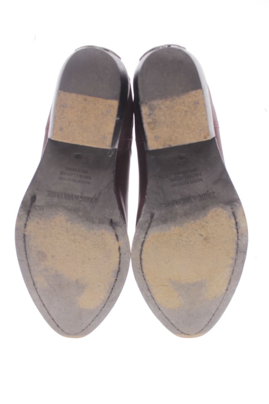 Botines de Zadig & Voltaire de la talla 38, de color burdeos de