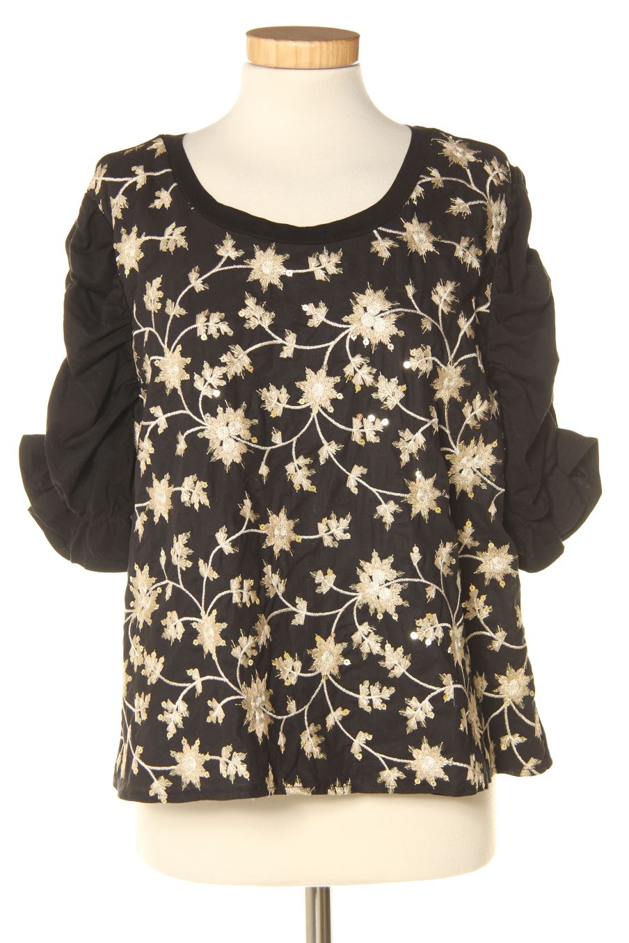Blusa de manga corta de ISLA MAUDE de la talla L, de color estampado