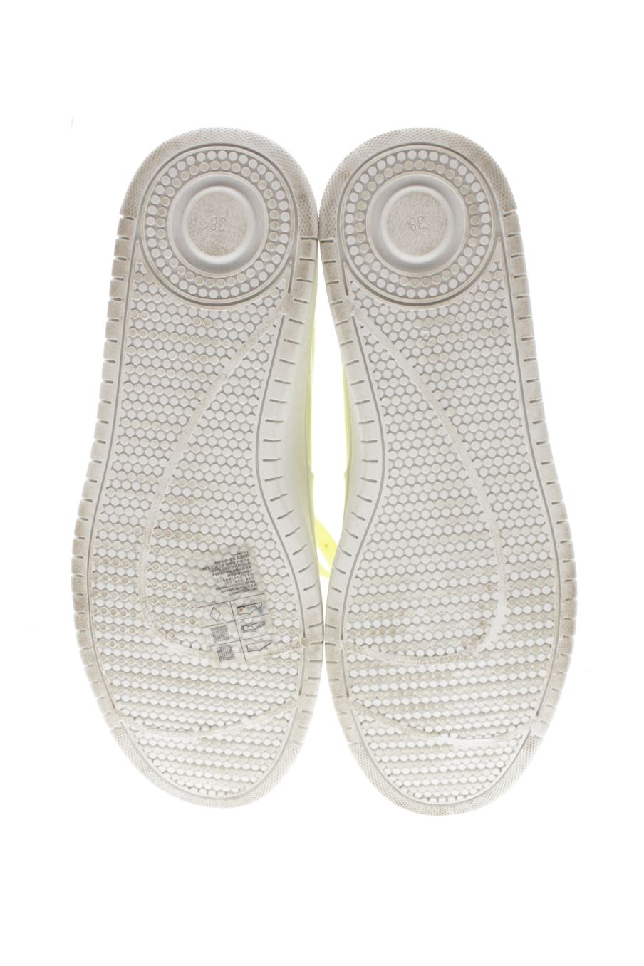 Deportivos de H&M de la talla 38, de color amarillo de