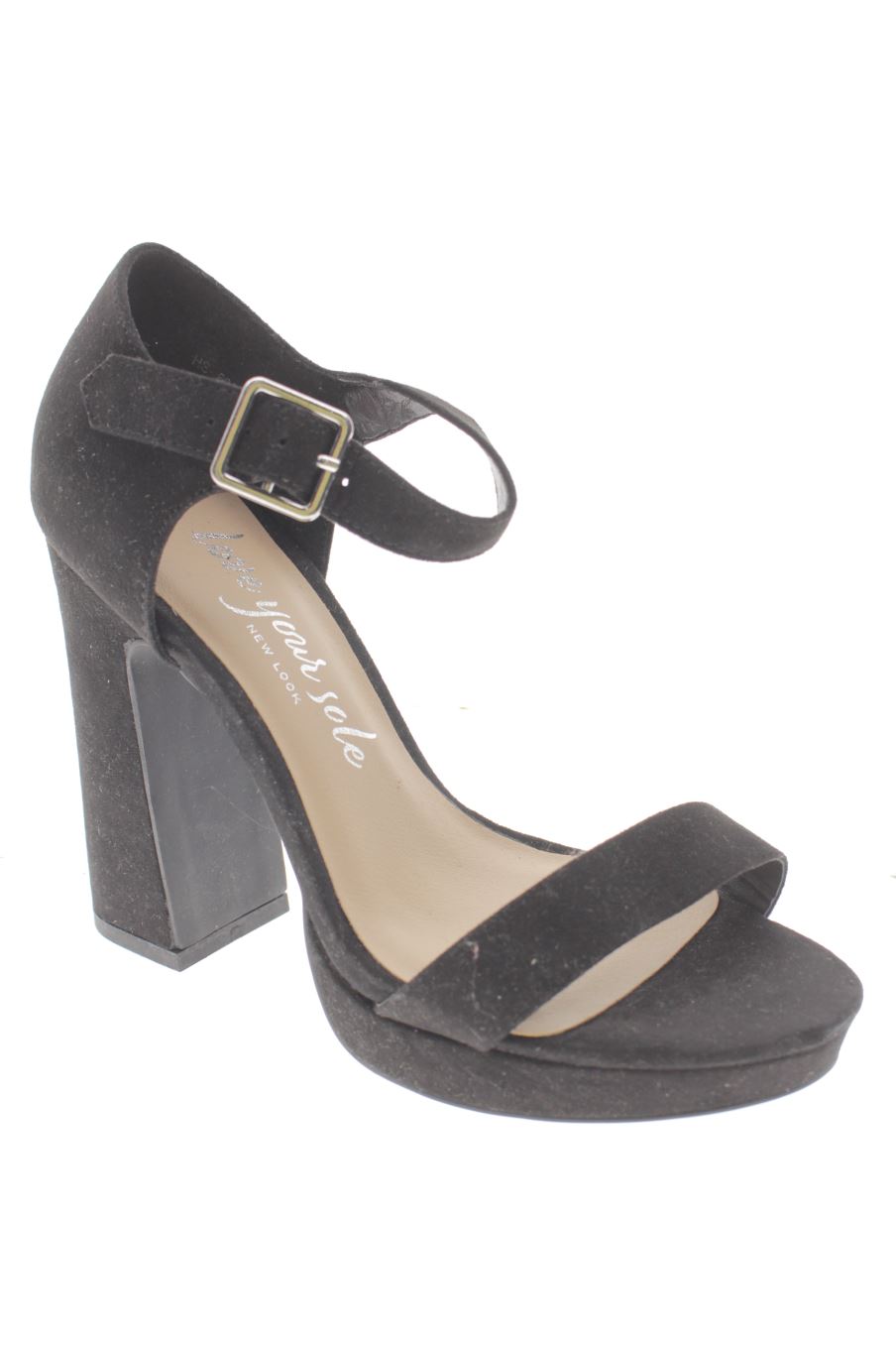 Sandalias tacon de new look de la talla 37, de color negro de