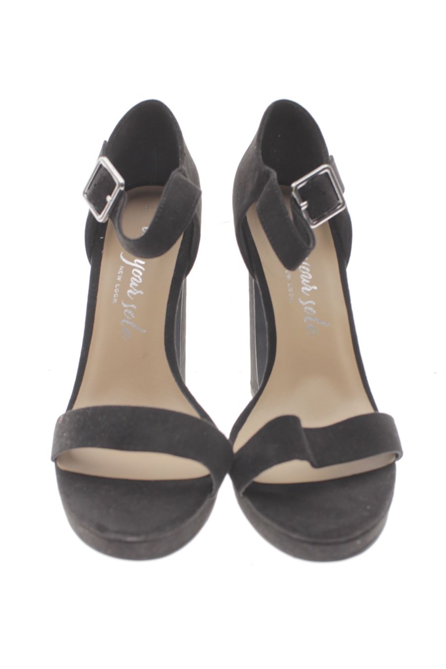 Sandalias tacon de new look de la talla 37, de color negro de