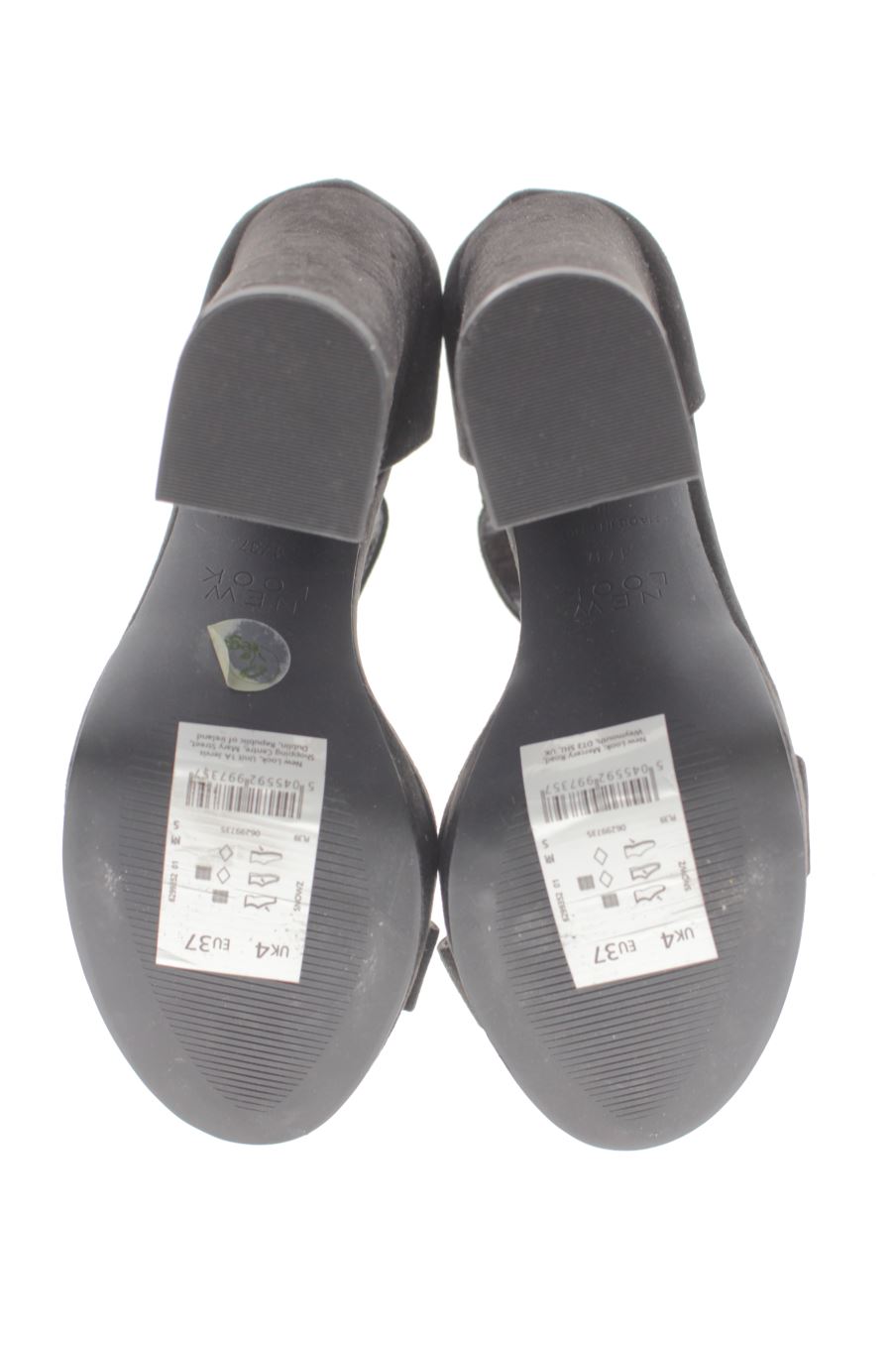 Sandalias tacon de new look de la talla 37, de color negro de