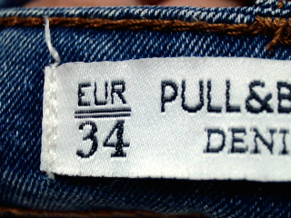 Vaqueros de Pull & Bear de la talla 34, de color azul de ropa vaquera