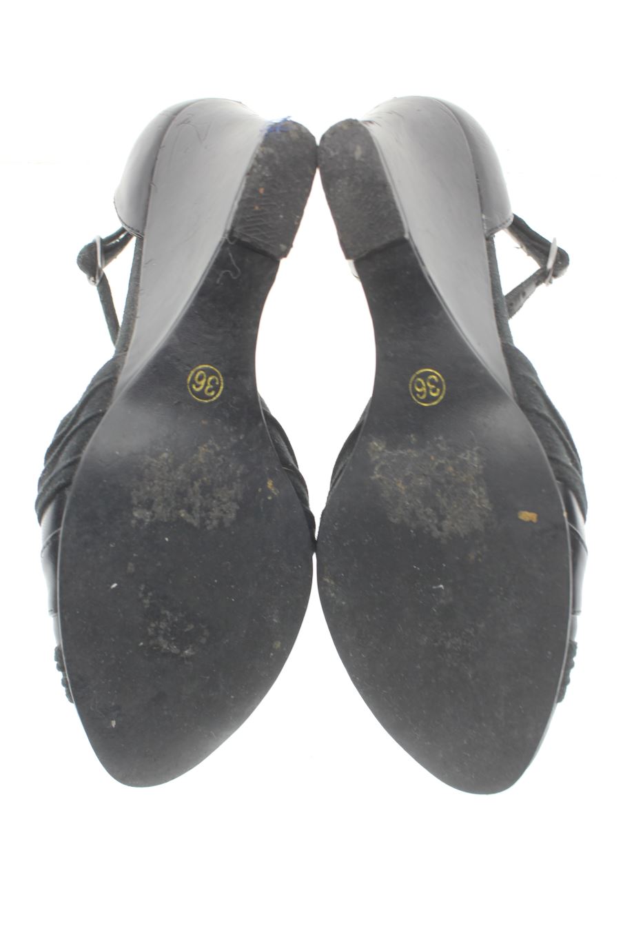 Zapatos de tacon de La redoute de la talla 36, de color negro de