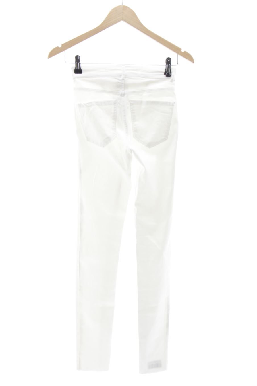 Jeans Zara de la taille 34, de couleur blanc de denim