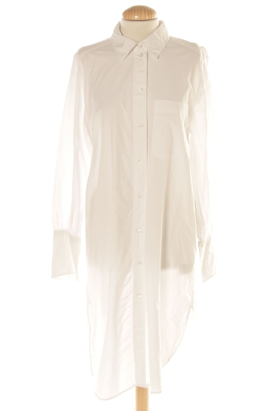 Robe casual H&M de la taille XS, de couleur blanc