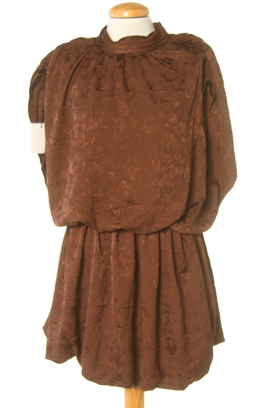 Robe casual Zara de la taille L, de couleur marron