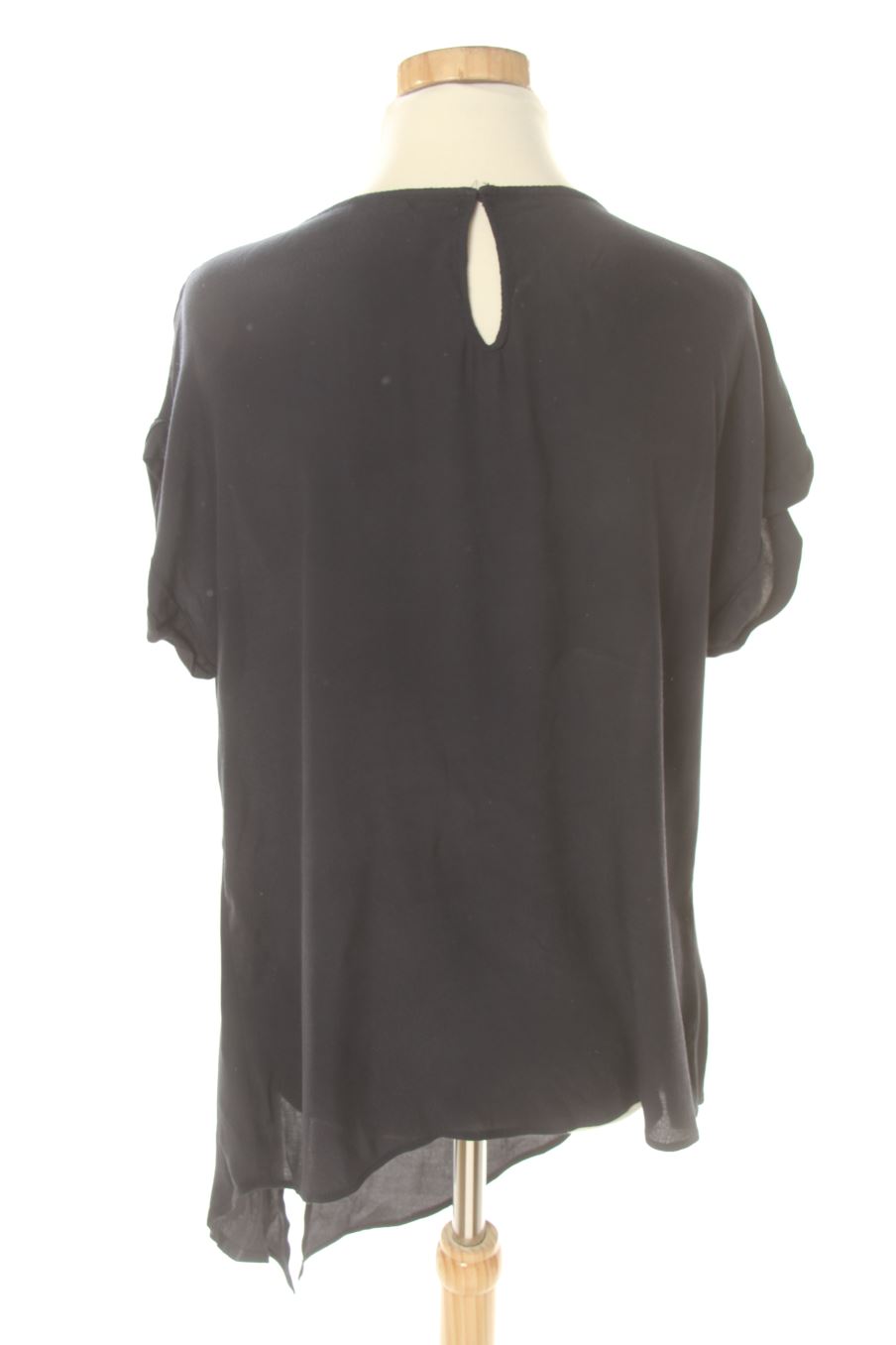 Blusa de manga corta de El Corte Ingles de la talla S, de color azul marino