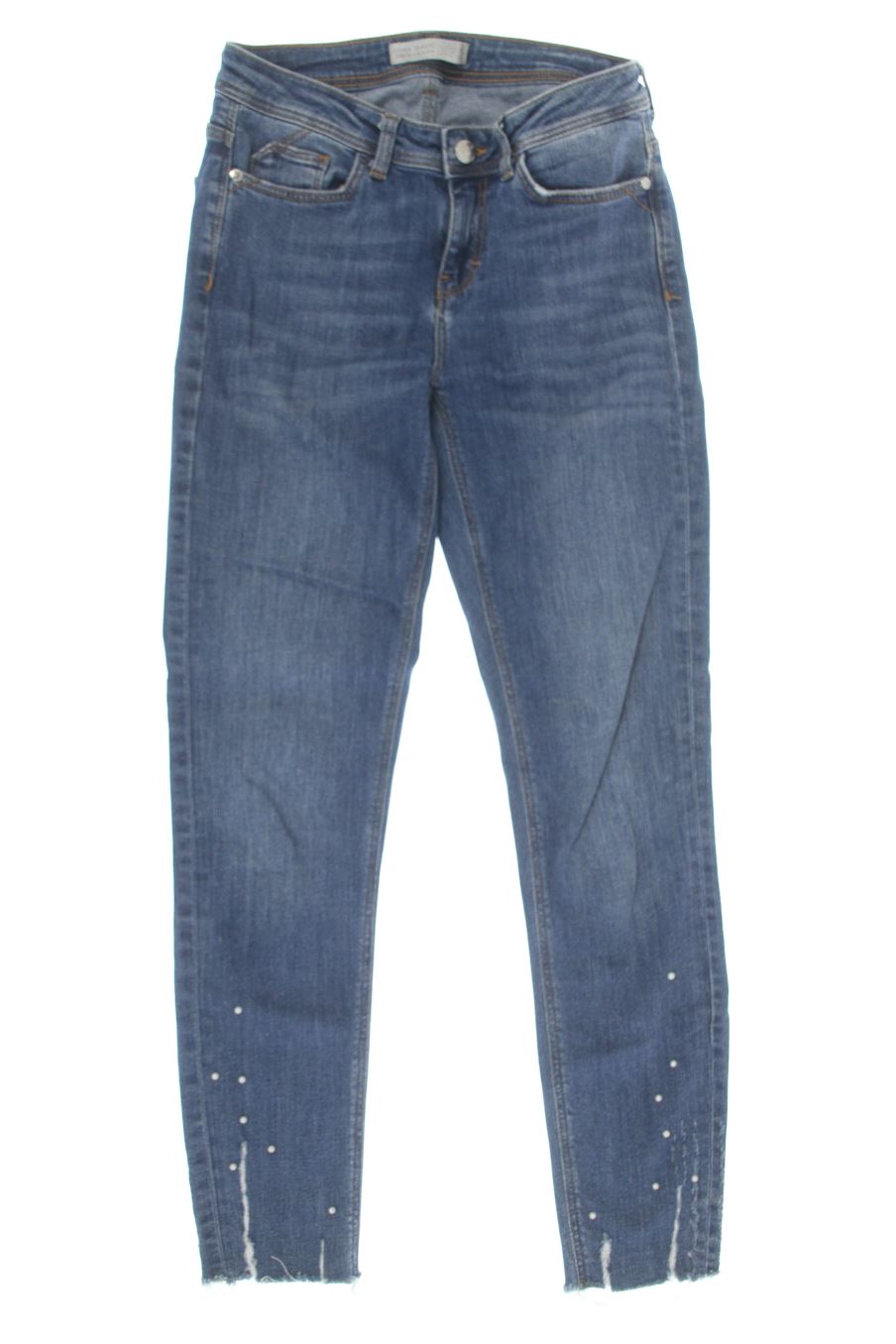 Jeans Zara de la taille 36, de couleur bleu de denim