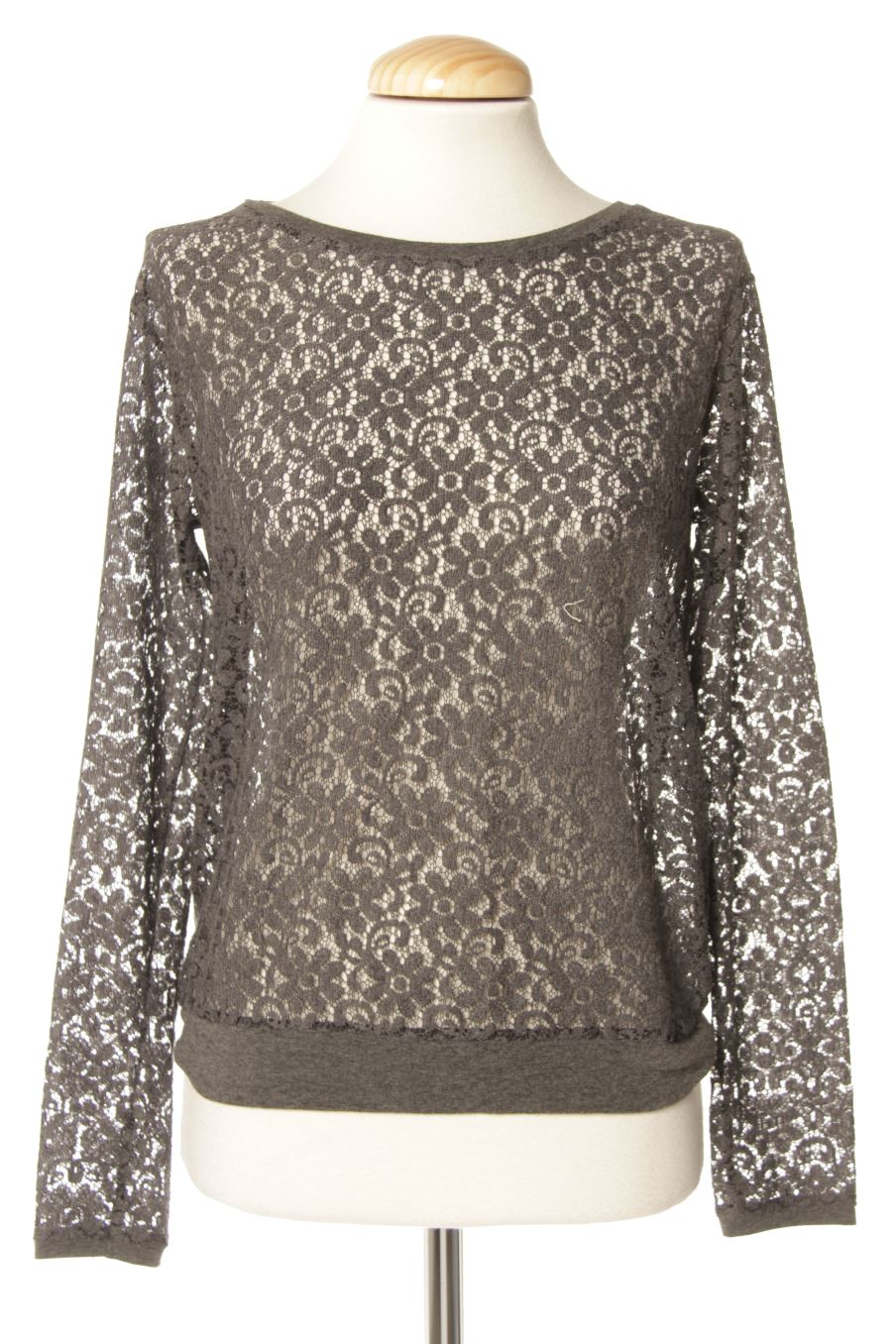 Maglietta a maniche lunghe de Pull & Bear de la talla S, de color grigio