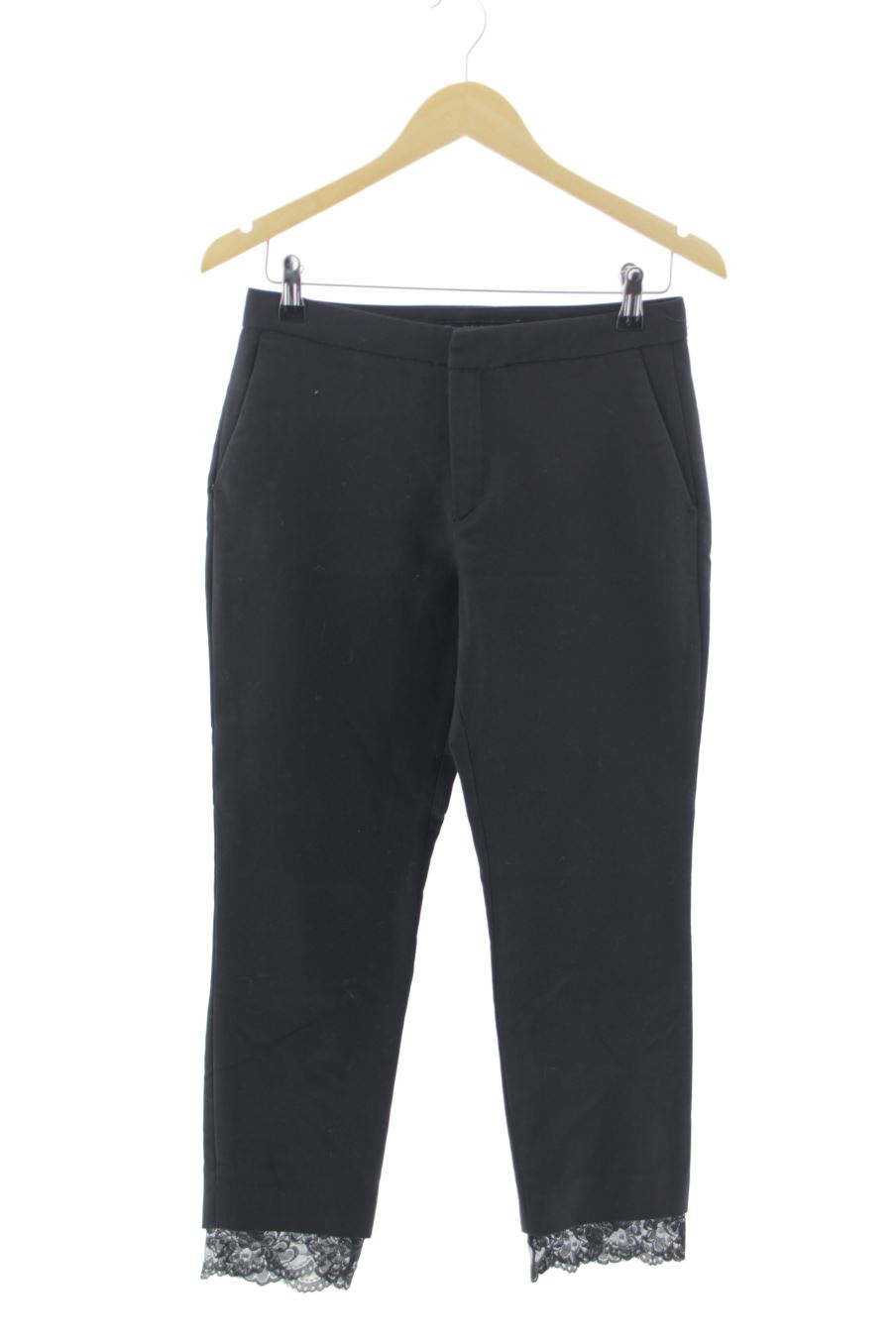 Casual Hose von Zara Größe S, Farbe Schwarz, für