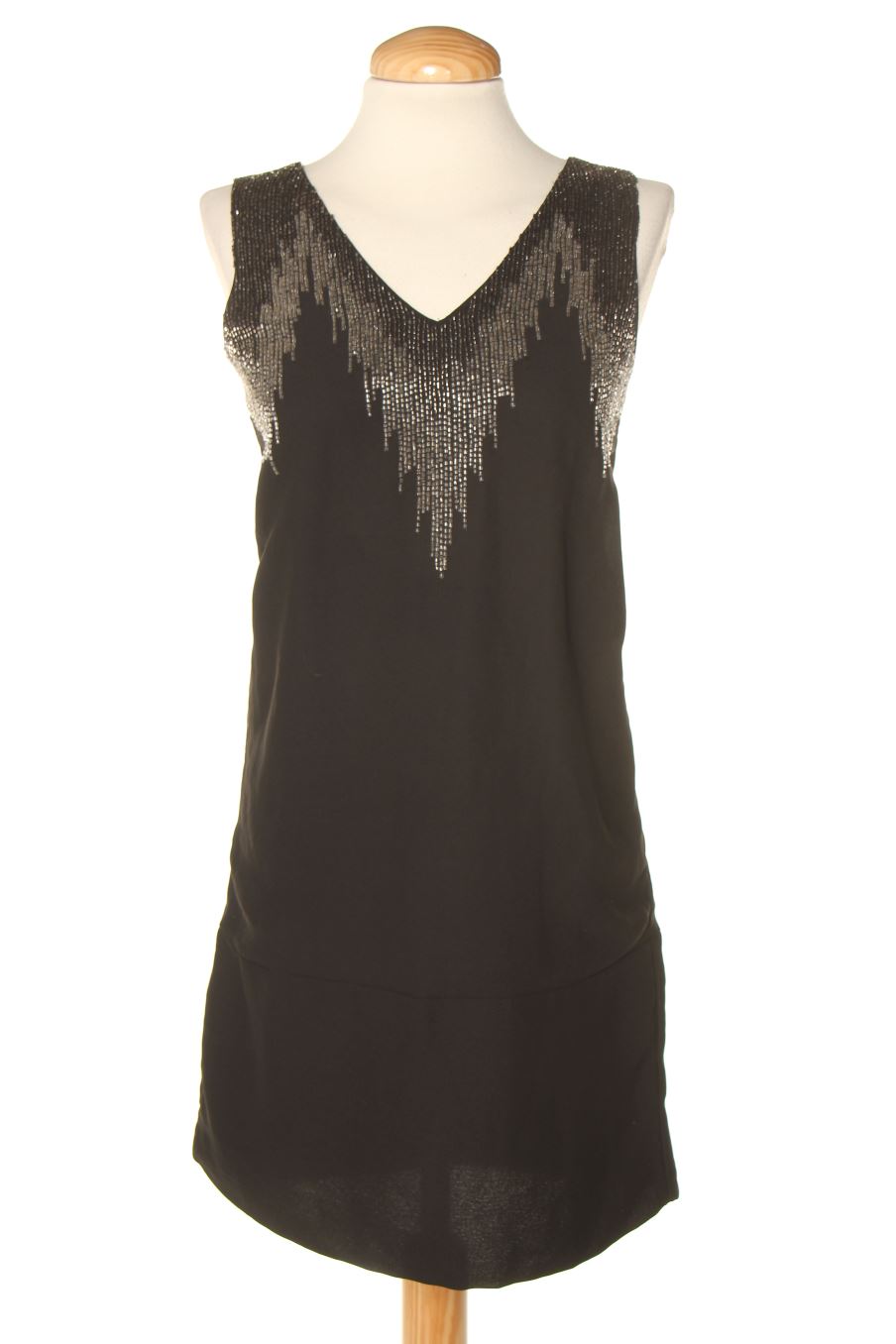 Vestito casual de H&M de la talla 34, de color nero