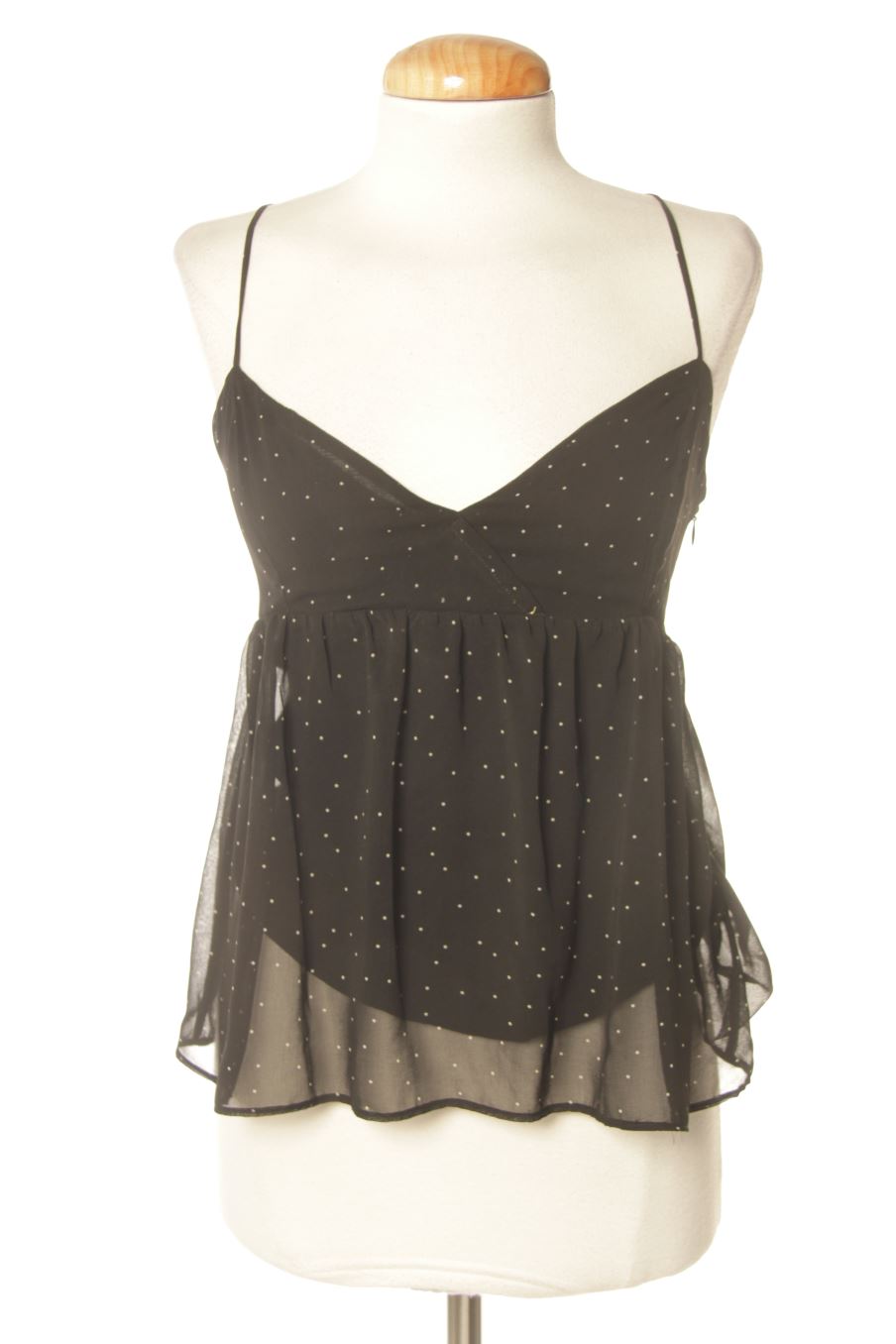 Aufwändiges Top von Mango Größe XS, Farbe Schwarz, für