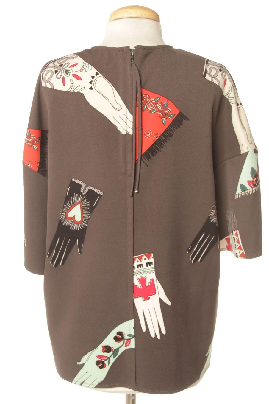 Blouse à manches courtes BIMBA Y LOLA de la taille M, de couleur gris